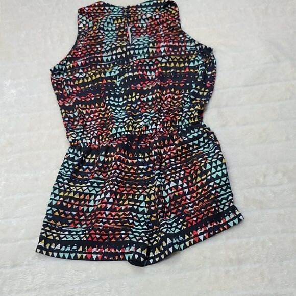 BCBGMazazria Romper Women's Thalia Opaline Green Pocket Sleeveless V-neck Short - Picture 6 of 12